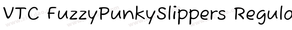 VTC FuzzyPunkySlippers Regular字体转换